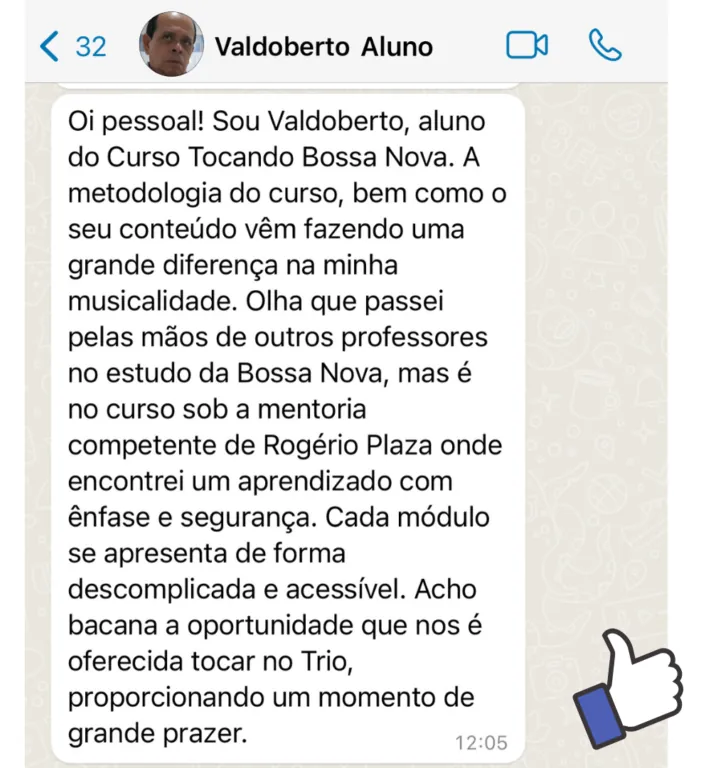 Depoimento de aluna